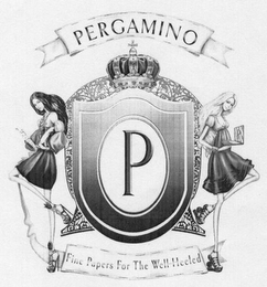 PERGAMINO P FINE PAPERS FOR THE WELL-HEELED logo