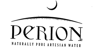 PERION NATURALLY PURE ARTESIAN WATER logo