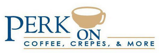 PERK ON COFFEE, CREPES, & MORE logo