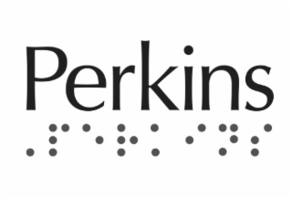 PERKINS AND “PERKINS” WRITTEN IN BRAILLE logo
