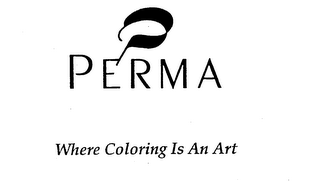 PERMA WHERE COLORING IS AN ART logo