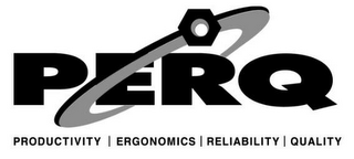 PERQ PRODUCTIVITY ERGONOMICS RELIABILITY QUALITY logo