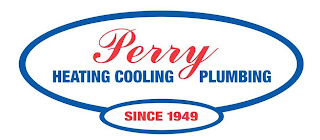 PERRY HEATING COOLING PLUMBING SINCE 1949 logo