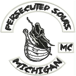 PERSECUTED SOULS MC MICHIGAN 16:19 logo