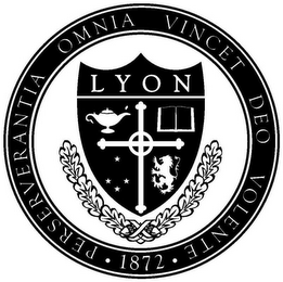 PERSERVERANTIA OMNIA VINCET DEO VOLENTE· 1872 · LYON logo