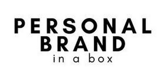 PERSONAL BRAND IN A BOX logo