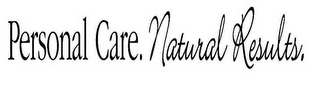 PERSONAL CARE. NATURAL RESULTS. logo