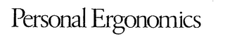 PERSONAL ERGONOMICS logo