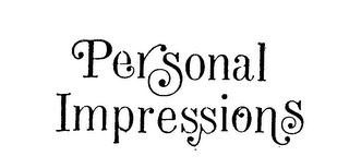 PERSONAL IMPRESSIONS logo