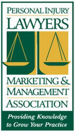 PERSONAL INJURY LAWYERS MARKETING & MANAGEMENT ASSOCIATION PROVIDING KNOWLEDGE TO GROW YOUR PRACTICE logo