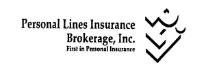 PERSONAL LINES INSURANCE BROKERAGE, INC. FIRST IN PERSONAL INSURANCE logo