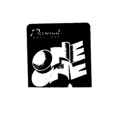 PERSONAL LUBRICANT ONE ON ONE logo