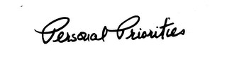 PERSONAL PRIORITIES logo