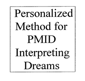 PERSONALIZED METHOD FOR PMID INTERPRETING DREAMS logo