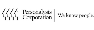 PERSONALYSIS CORPORATION WE KNOW PEOPLE. logo