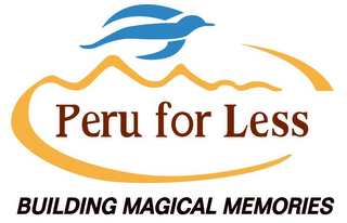 PERU FOR LESS BUILDING MAGICAL MEMORIES logo