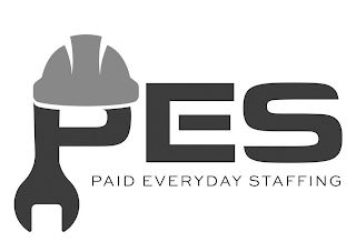 PES PAID EVERYDAY STAFFING logo