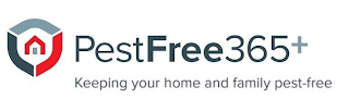 PESTFREE 365+ KEEPING YOUR HOME AND FAMILY PEST-FREE logo