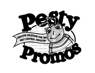 PESTY PROMOS CREATIVE SOLUTIONS FOR THE PEST CONTROL INDUSTRY logo