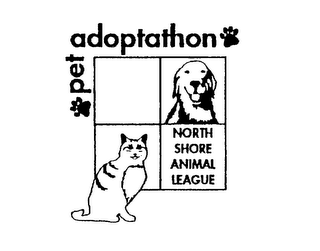 PET ADOPTATHON NORTH SHORE ANIMAL LEAGUE logo