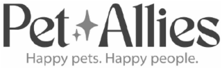 PET ALLIES HAPPY PETS. HAPPY PEOPLE. logo
