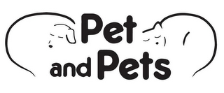 PET AND PETS logo