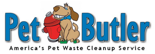 PET BUTLER AMERICA'S PET WASTE CLEANUP SERVICE logo