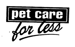PET CARE FOR LESS logo