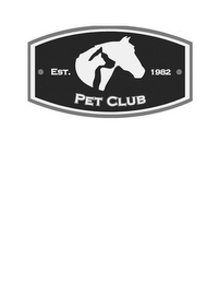 PET CLUB EST. 1982 logo