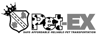 PET-EX SAFE·AFFORDABLE·RELIABLE·PET TRANSPORTATION logo