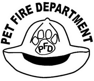PET FIRE DEPARTMENT PFD logo