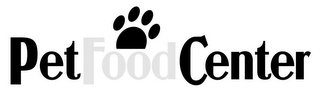 PET FOOD CENTER logo
