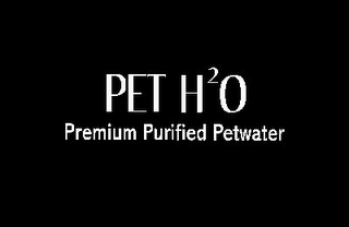 PET H2O PREMIUM PURIFIED PETWATER logo