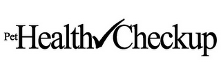 PET HEALTH CHECKUP logo