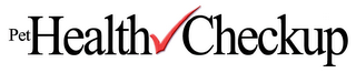 PET HEALTH CHECKUP logo