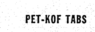 PET-KOF TABS logo