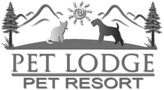 PET LODGE PET RESORT logo
