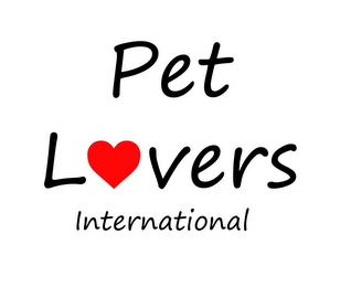 PET LOVERS INTERNATIONAL logo