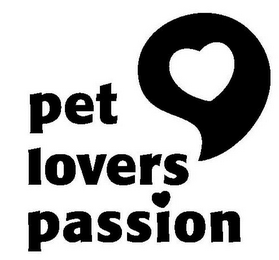 PET LOVERS' PASSION logo