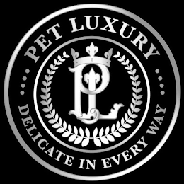 ··· PET LUXURY ··· DELICATE IN EVERY WAY PL logo