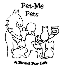 PET-ME PETS A BOND FOR LIFE logo