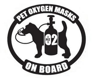 PET OXYGEN MASKS ON BOARD O2 logo