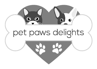 PET PAWS DELIGHTS logo