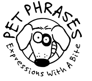 PET PHRASES EXPRESSIONS WITH A BITE logo