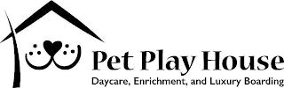 PET PLAY HOUSE DAYCARE, ENRICHMENT, AND LUXURY BOARDING logo