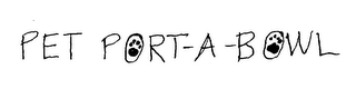 PET PORT-A-BOWL logo
