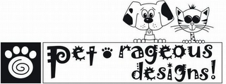 PET RAGEOUS DESIGNS! logo