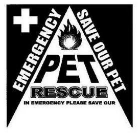 PET RESCUE IN EMERGENCY PLEASE SAVE OUR EMERGENCY SAVE OUR PET logo