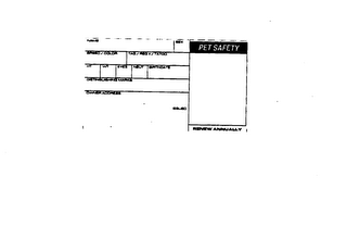 PET SAFETY logo