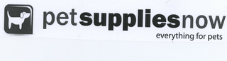 PET SUPPLIES NOW EVERYTHING FOR PETS logo